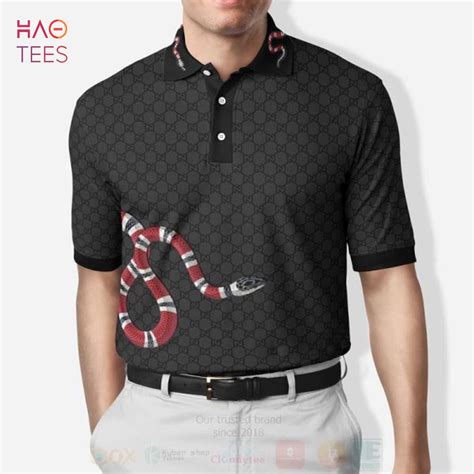 grey gucci polo shirt|Gucci snake and bee polo.